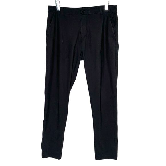 Lululemon 34 Commission Slim Fit Pant Warpstreme Obsidian *flaw - Picture 1 of 11